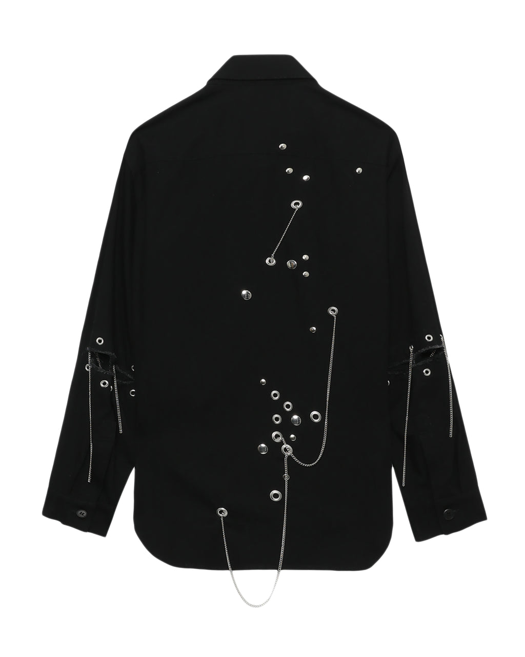 Metal eyelet detail shirt