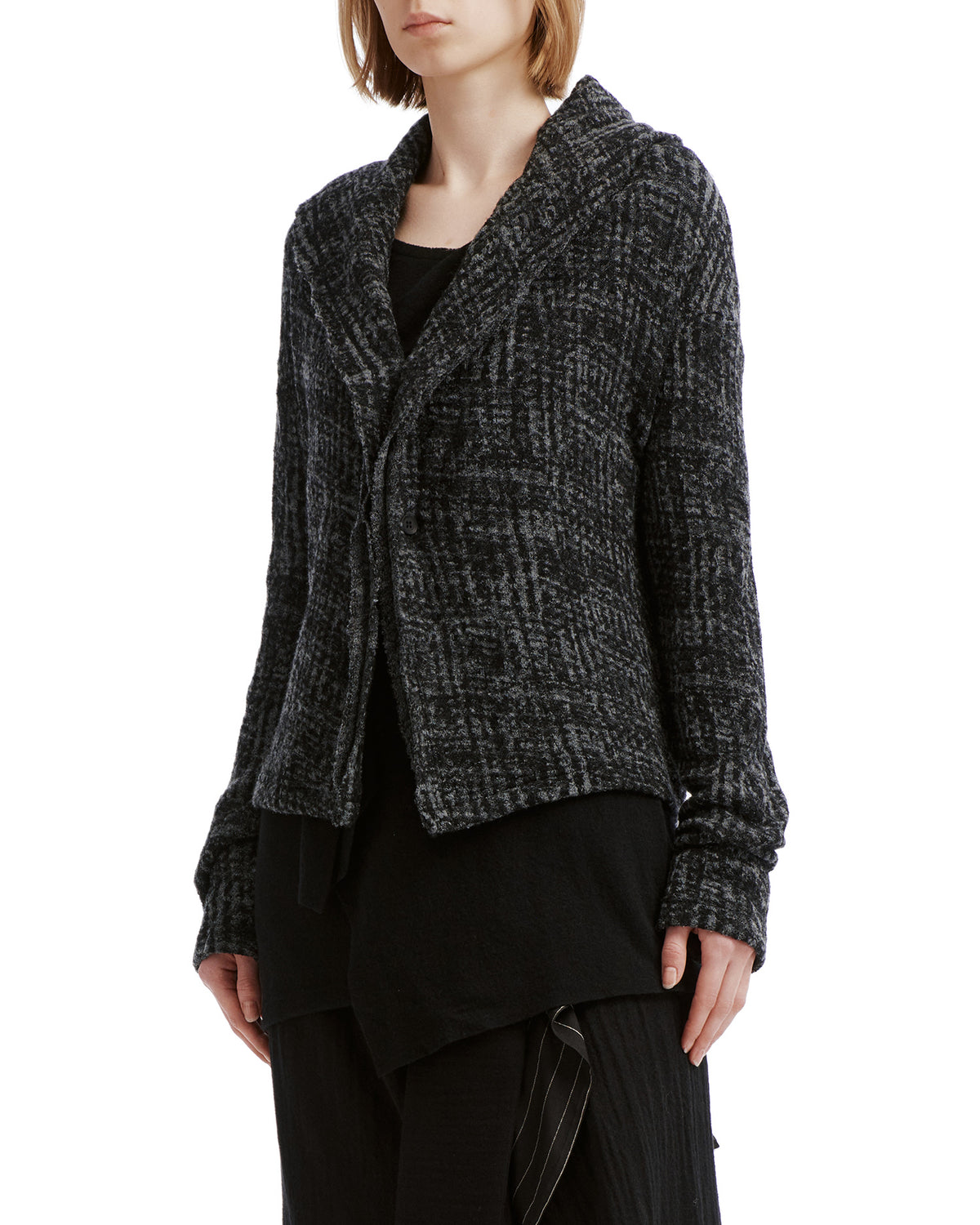 Shawl collar cardigan
