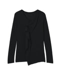 Ruffled long sleeve blouse