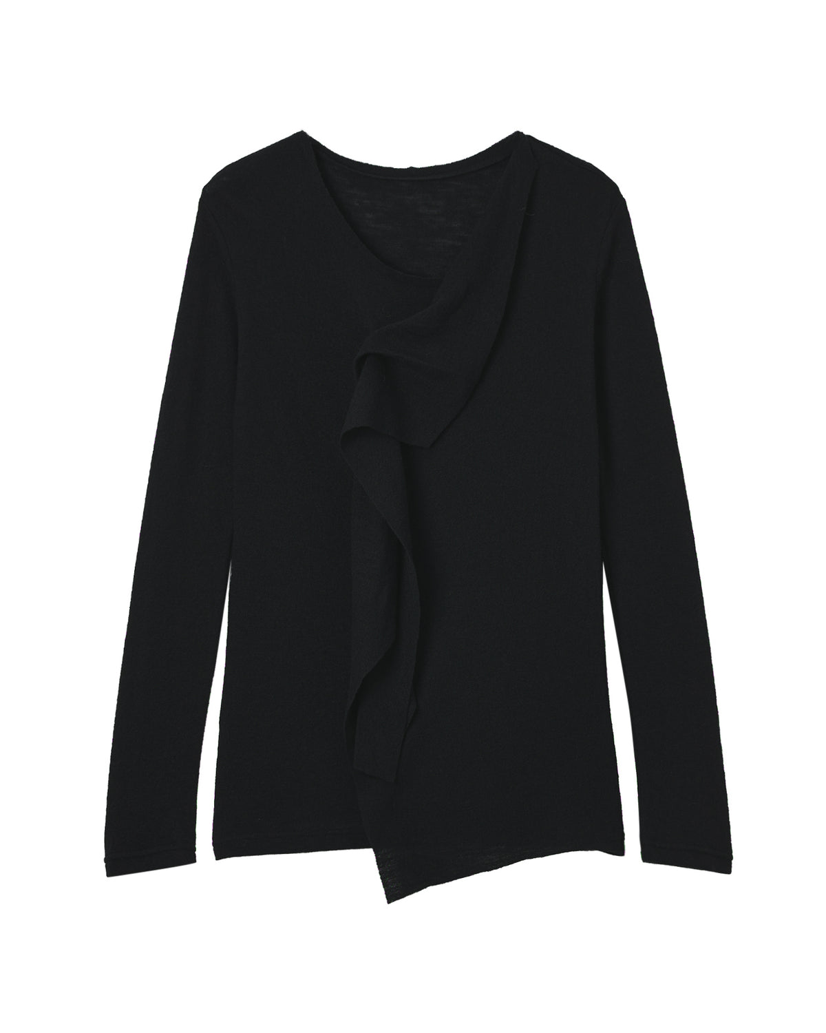 Ruffled long sleeve blouse