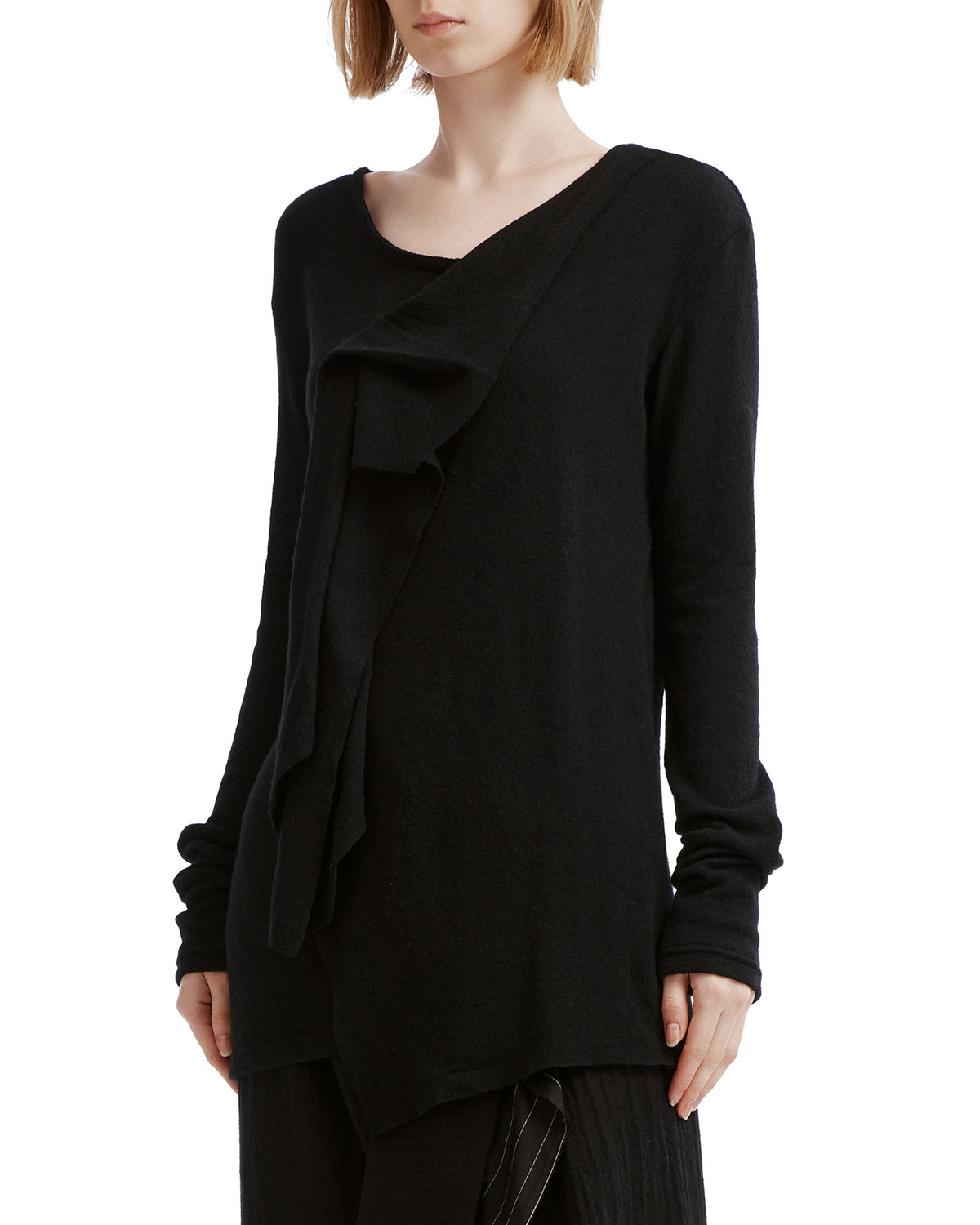 Ruffled long sleeve blouse