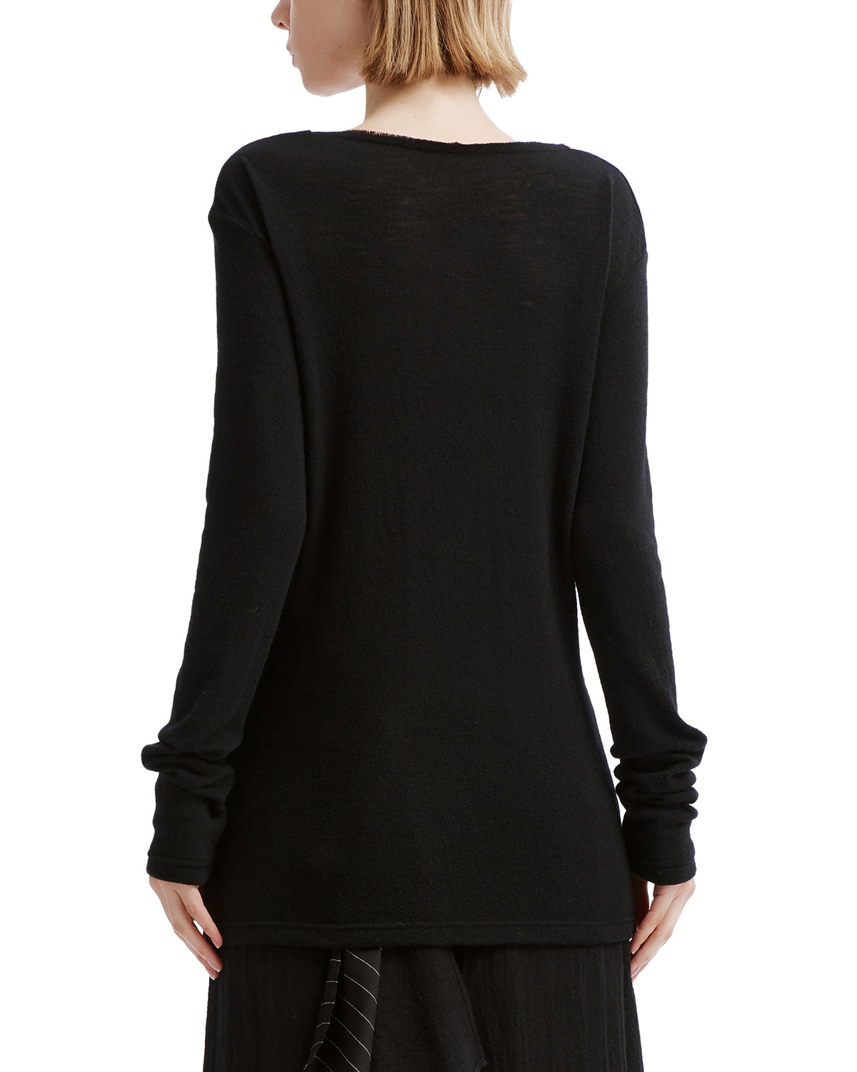 Ruffled long sleeve blouse