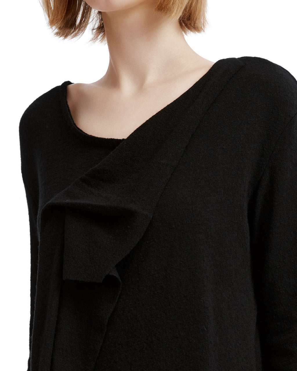 Ruffled long sleeve blouse
