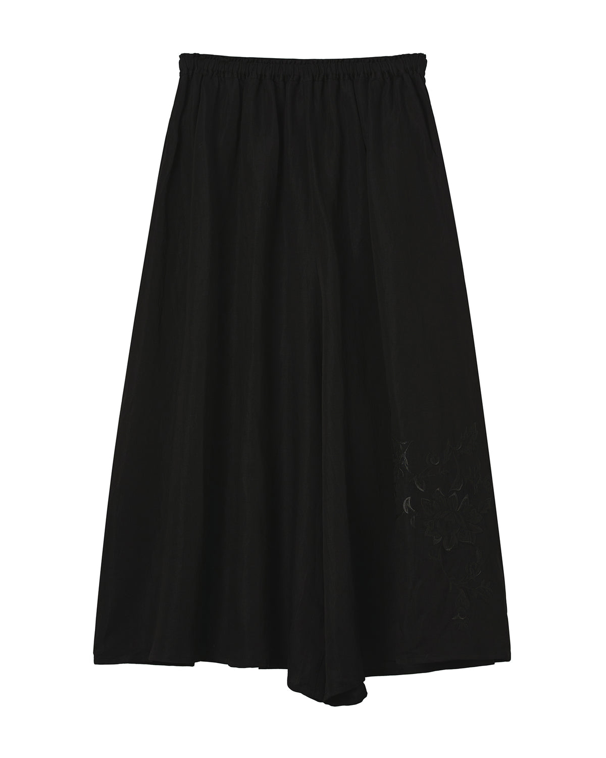 Asymmetric skirt