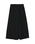 Wrap midi-skirt