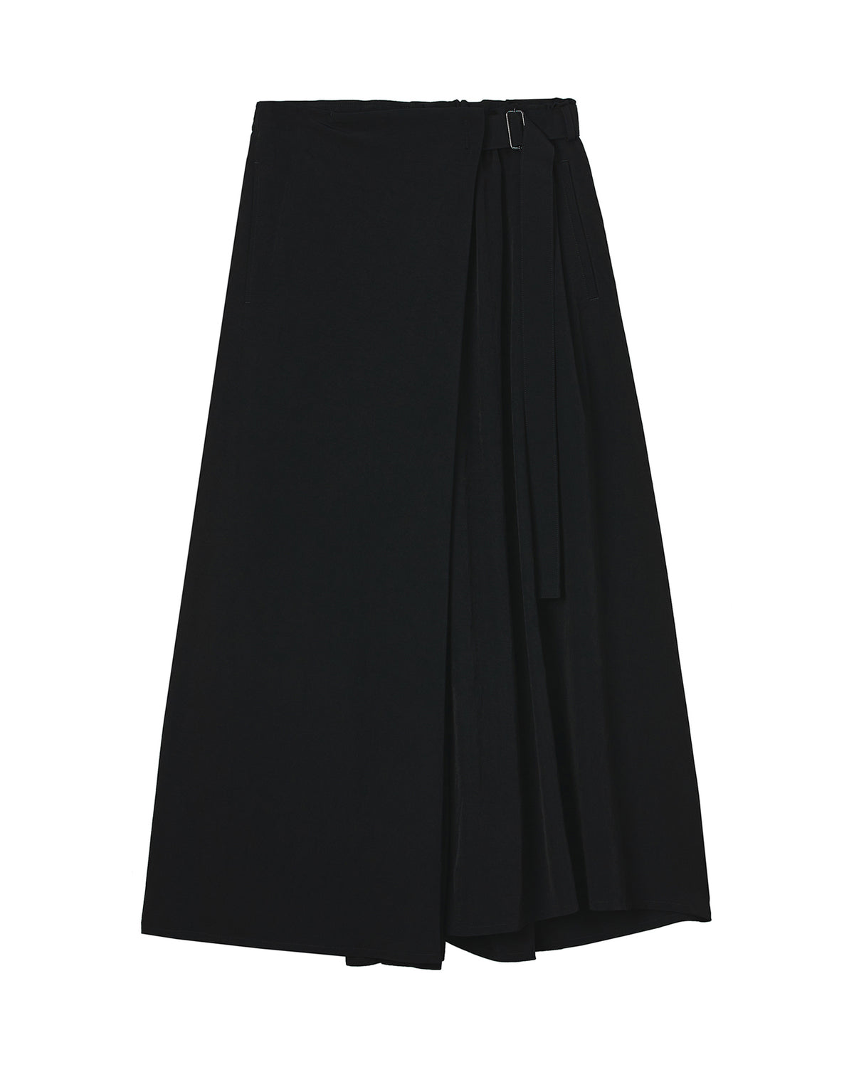 Wrap midi-skirt