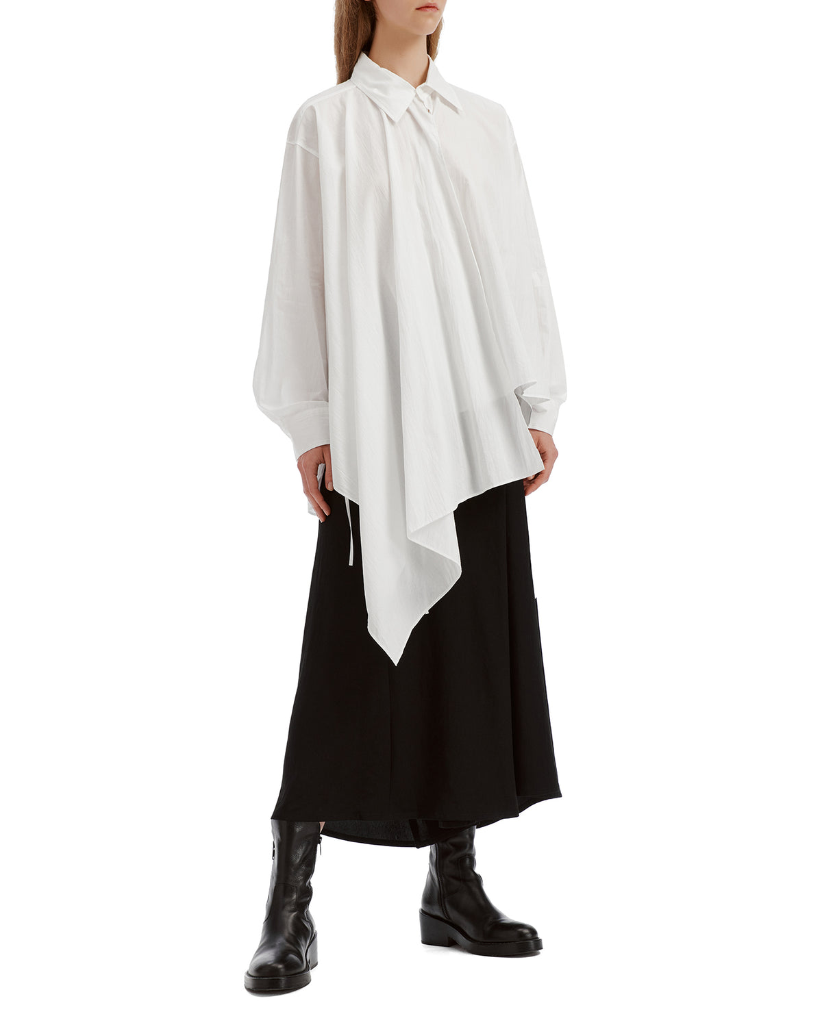 Wrap midi-skirt