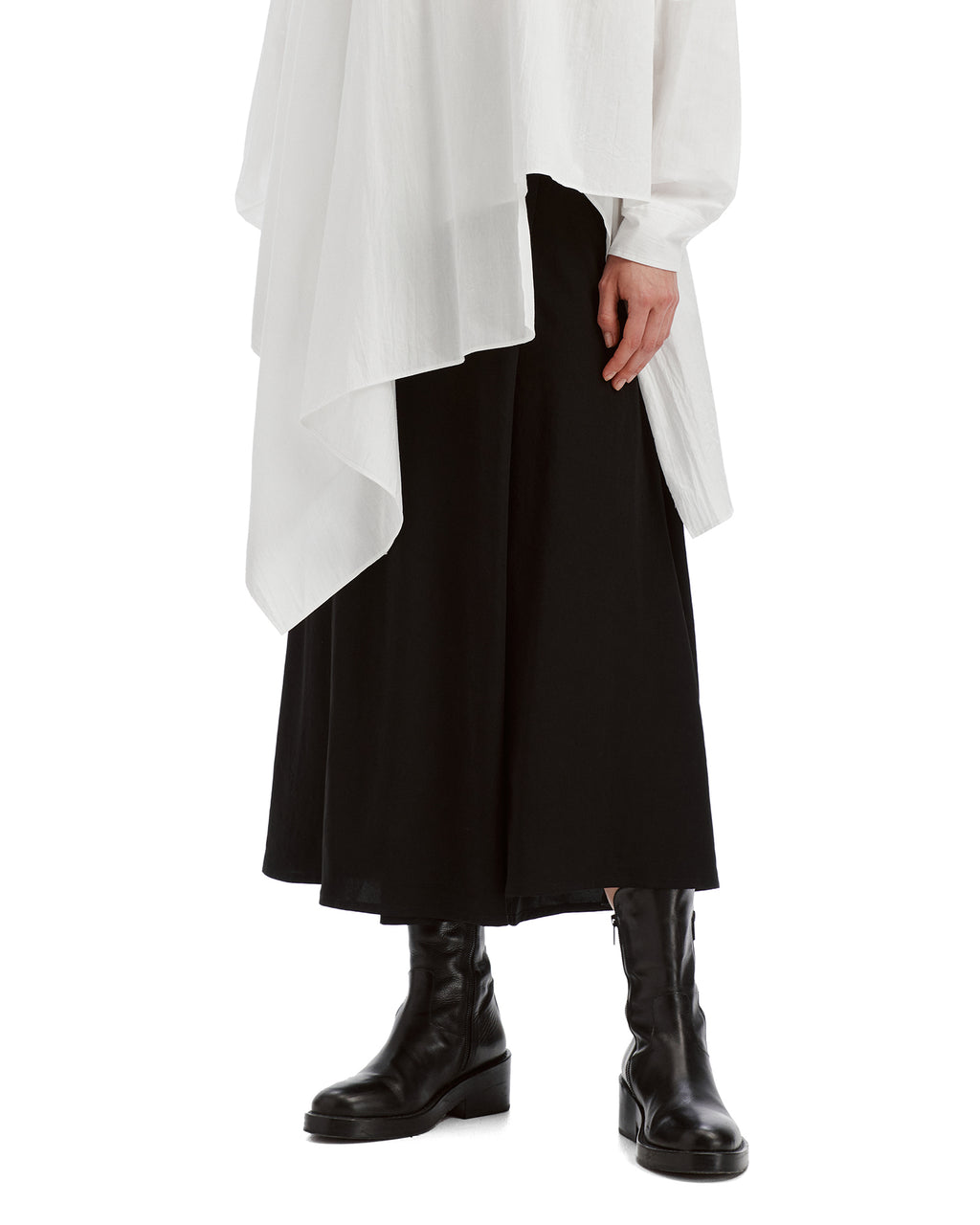 Wrap midi-skirt