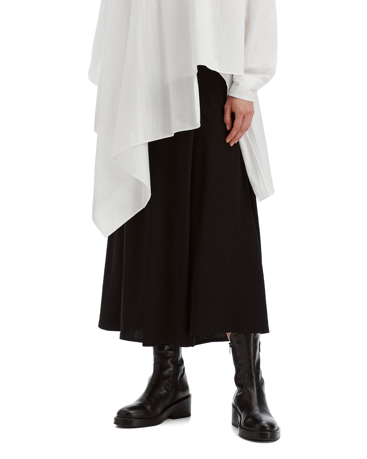 Wrap midi-skirt