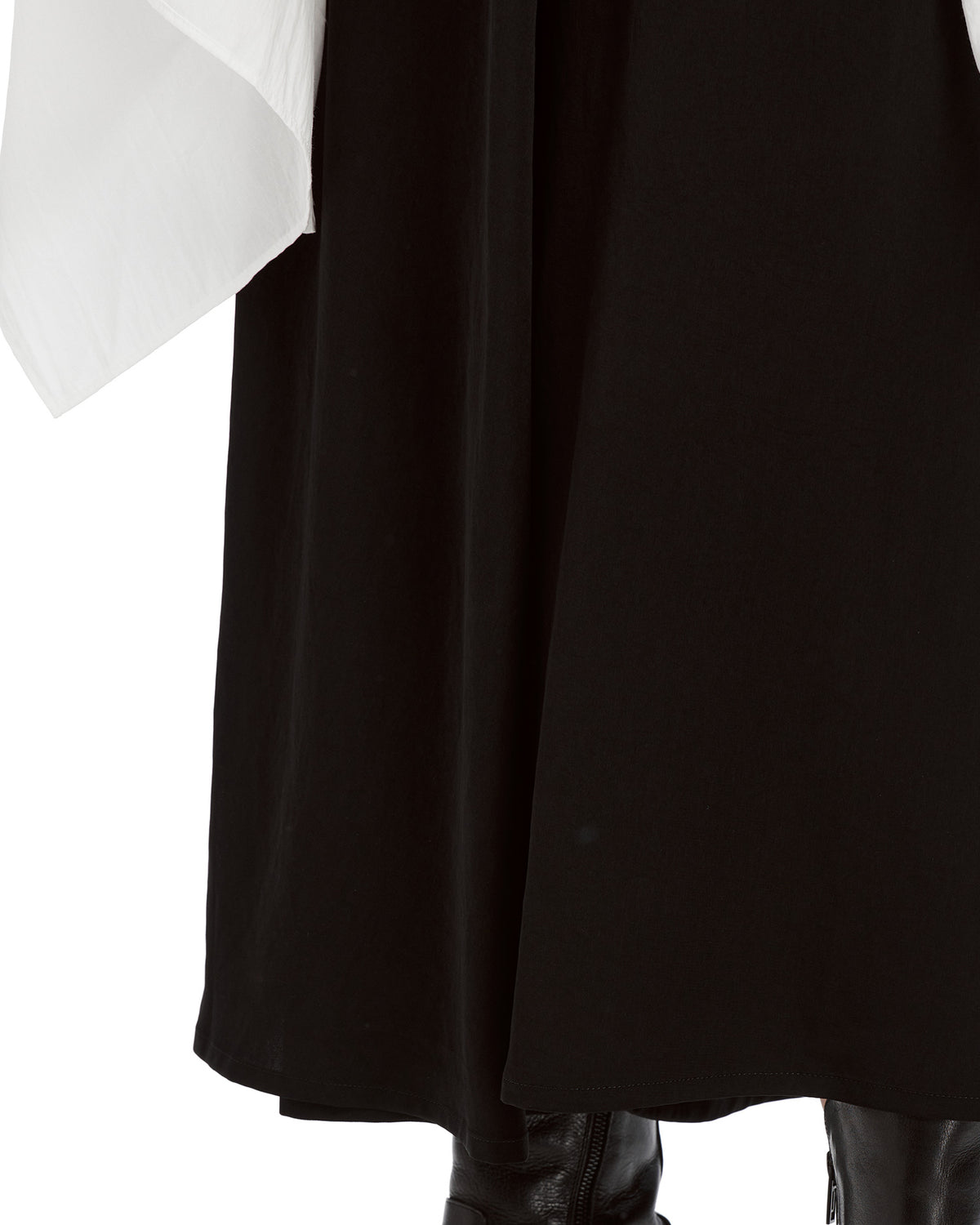 Wrap midi-skirt