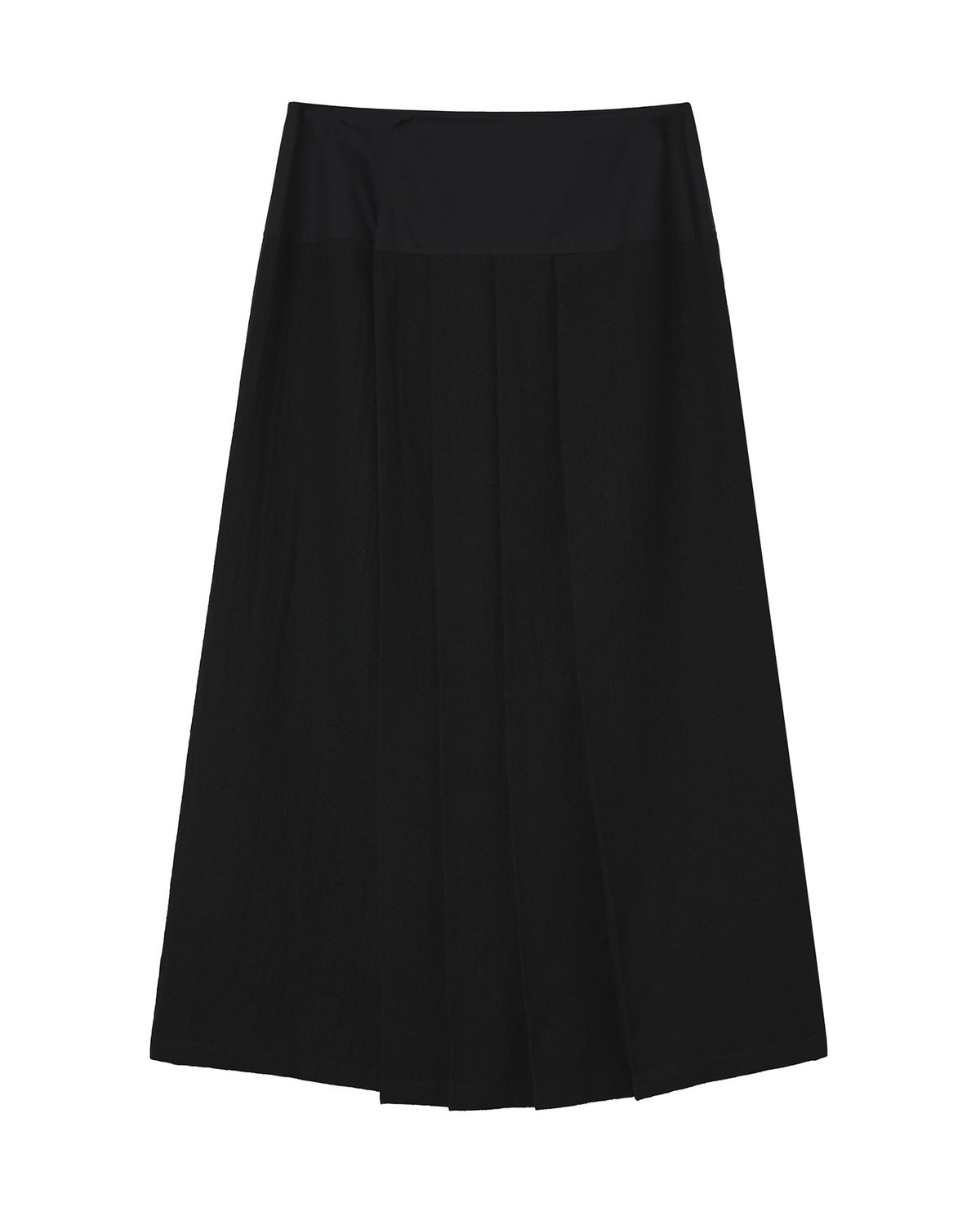 Pleated maxi skirt