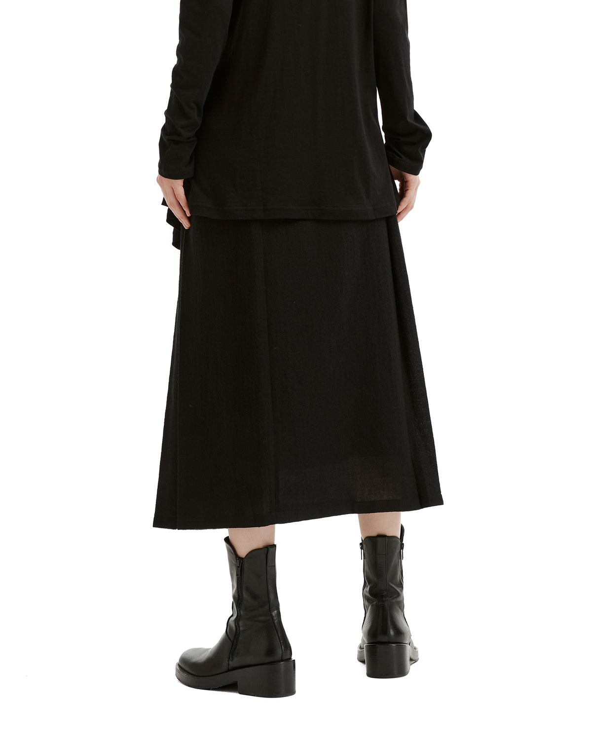 Pleated maxi skirt