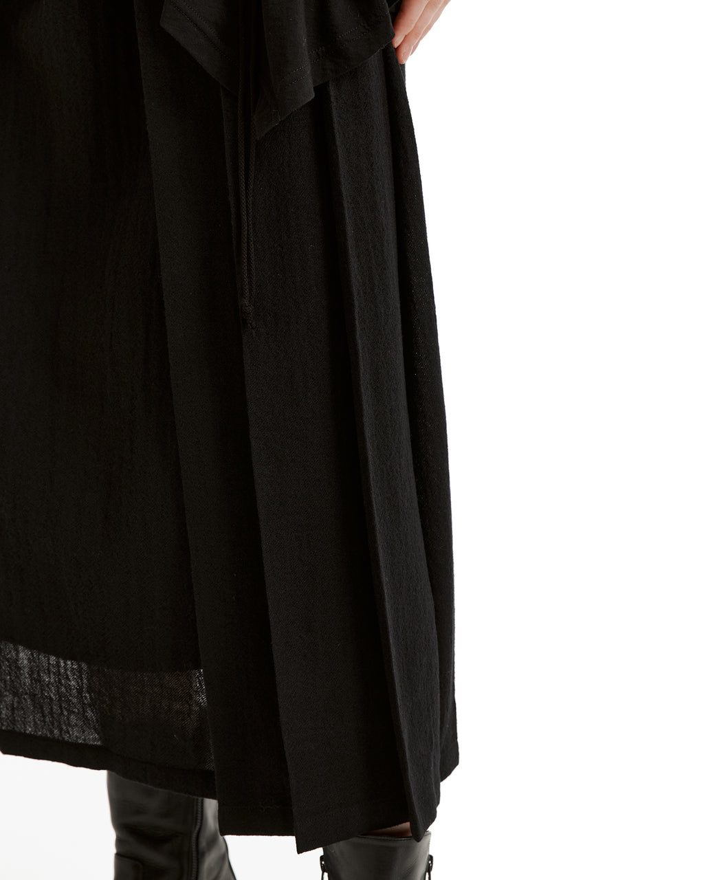 Pleated maxi skirt