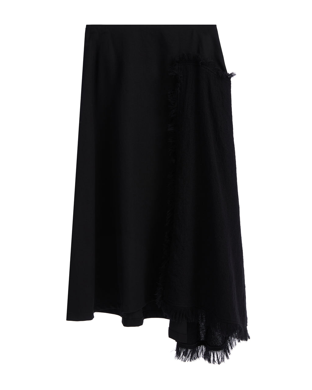 Fringed midi skirt