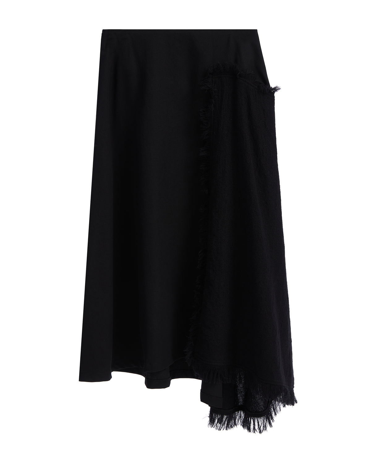 Fringed midi skirt