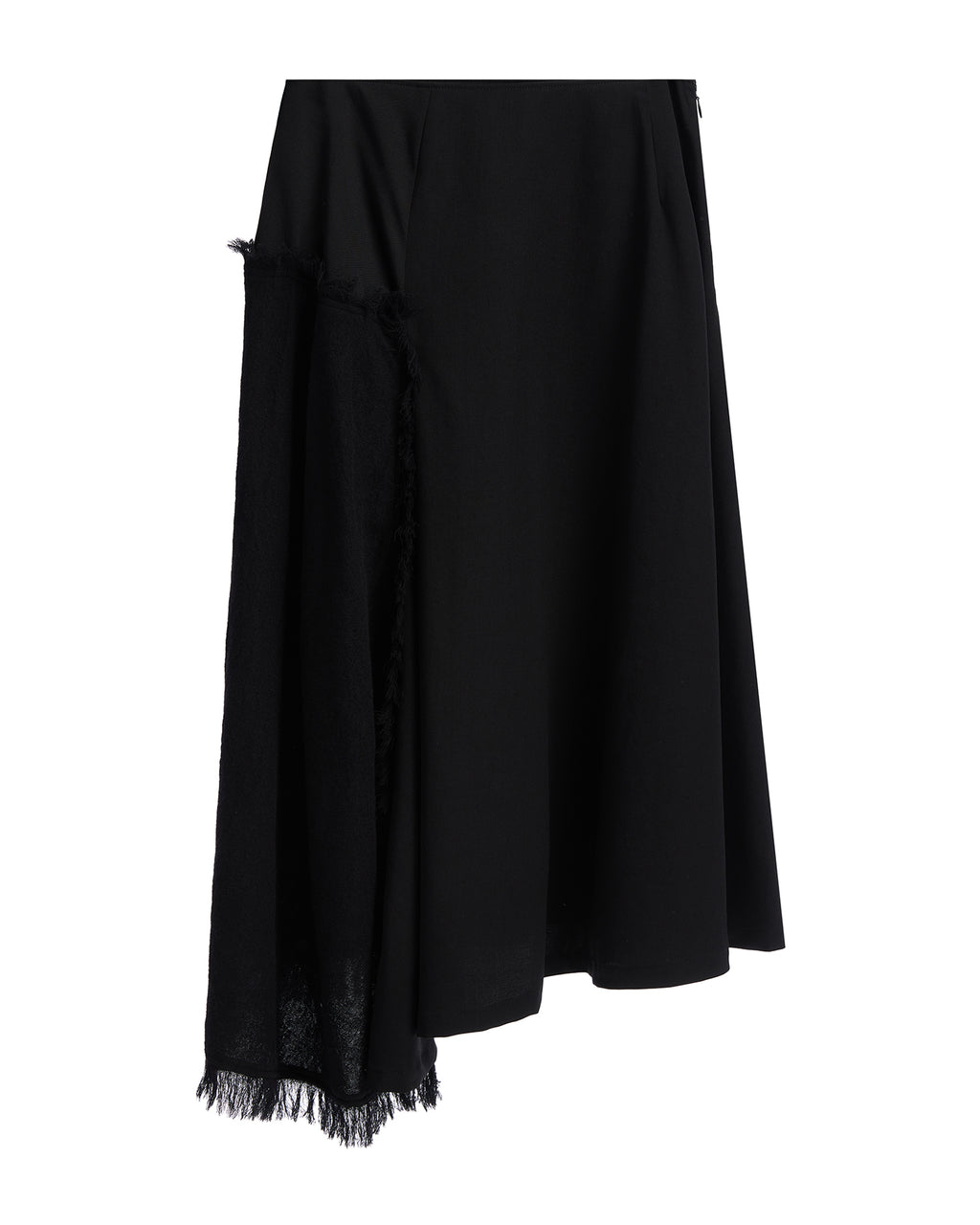 Fringed midi skirt