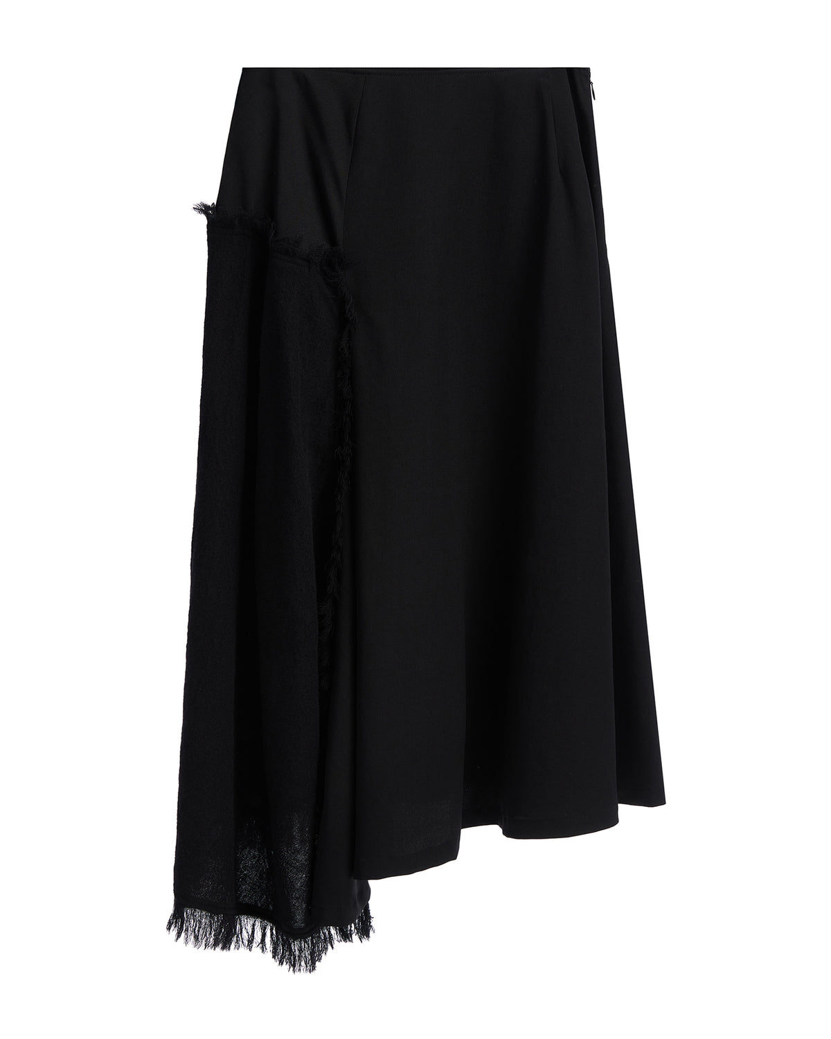 Fringed midi skirt
