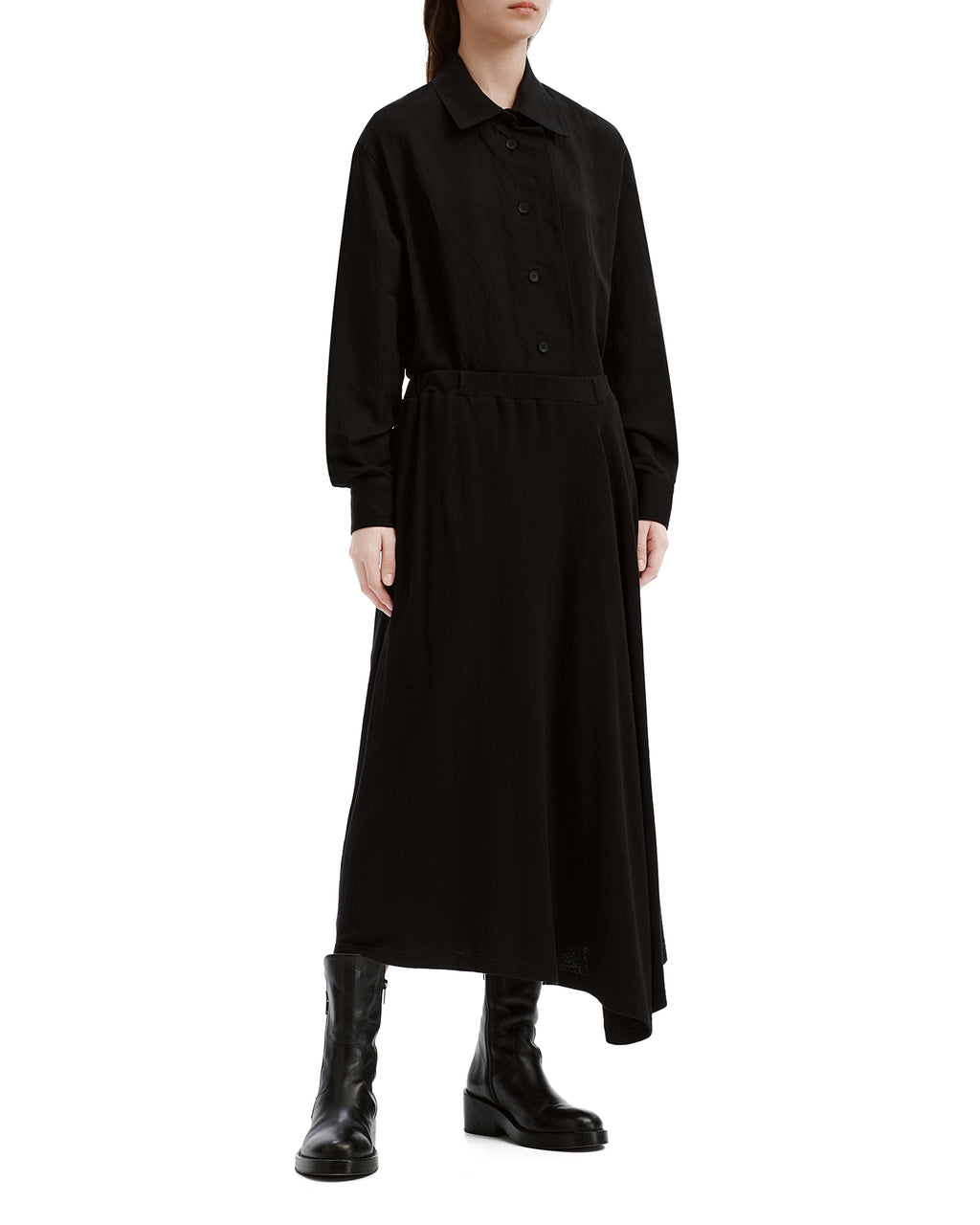 Drape accent skirt