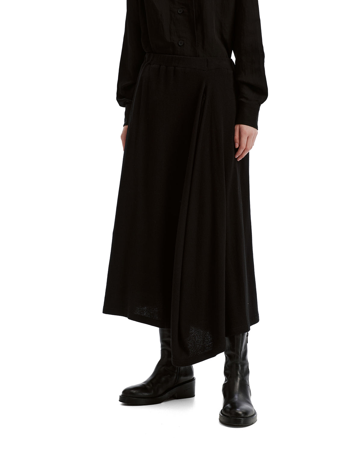 Drape accent skirt