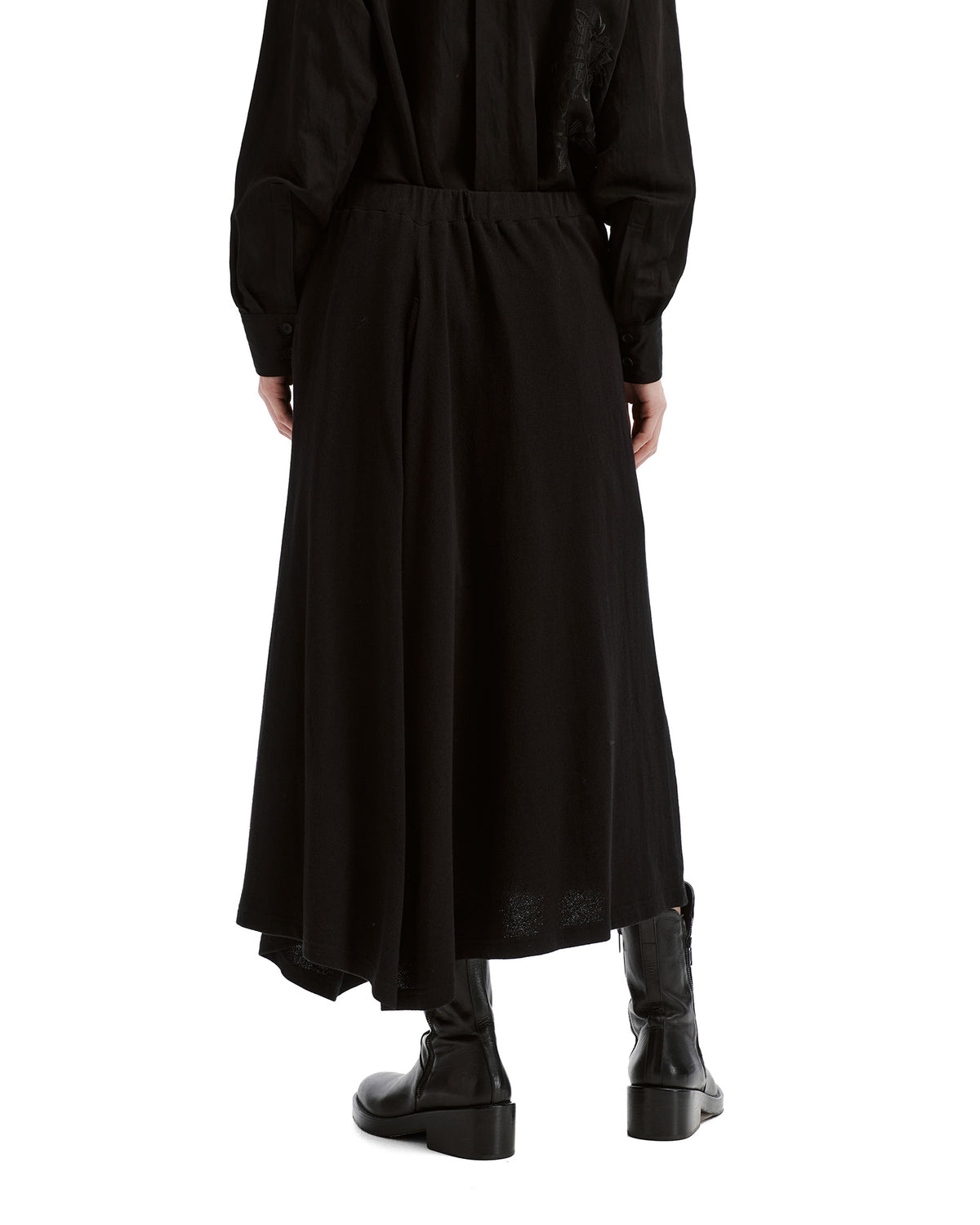 Drape accent skirt