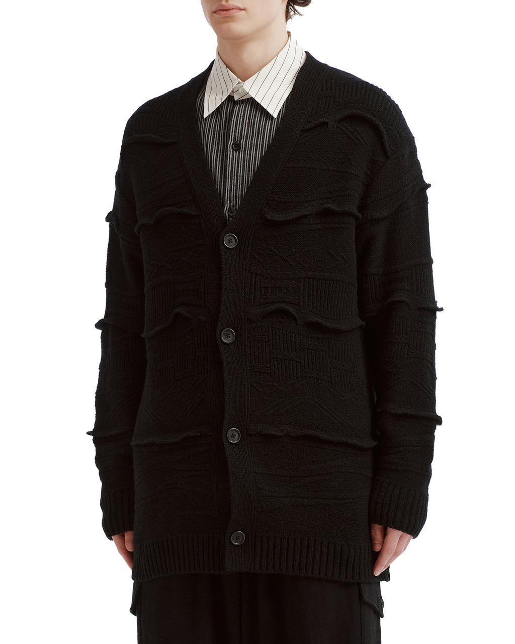 Ruffled cardigan