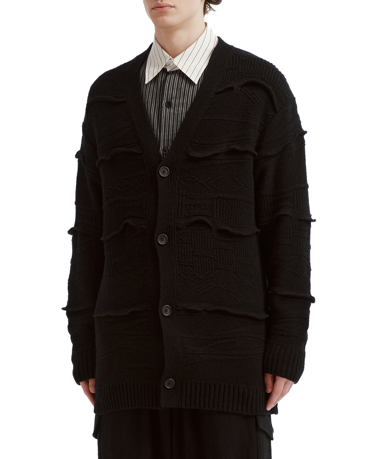 Ruffled cardigan