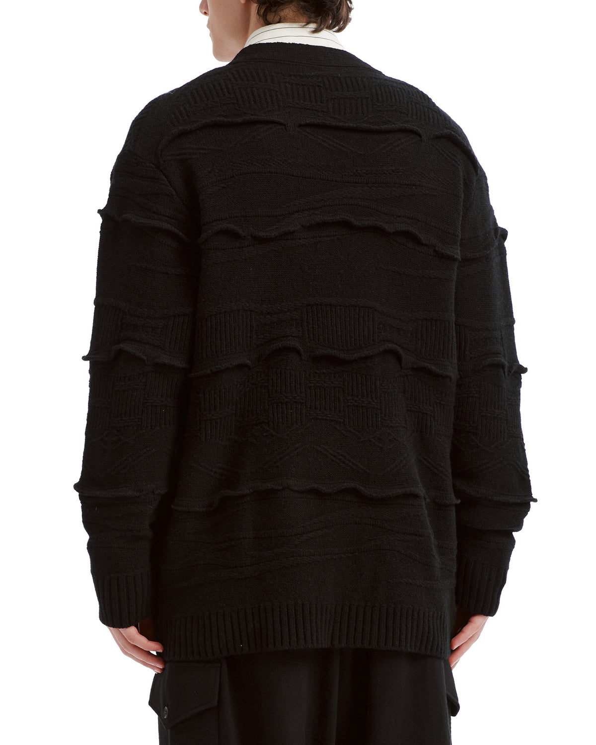 Ruffled cardigan