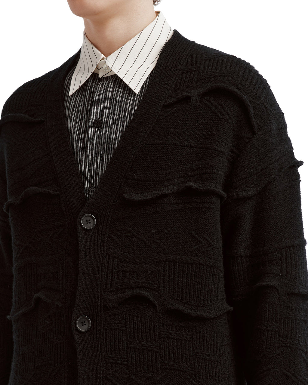 Ruffled cardigan