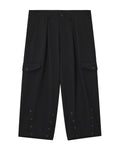Buttoned cargo pants