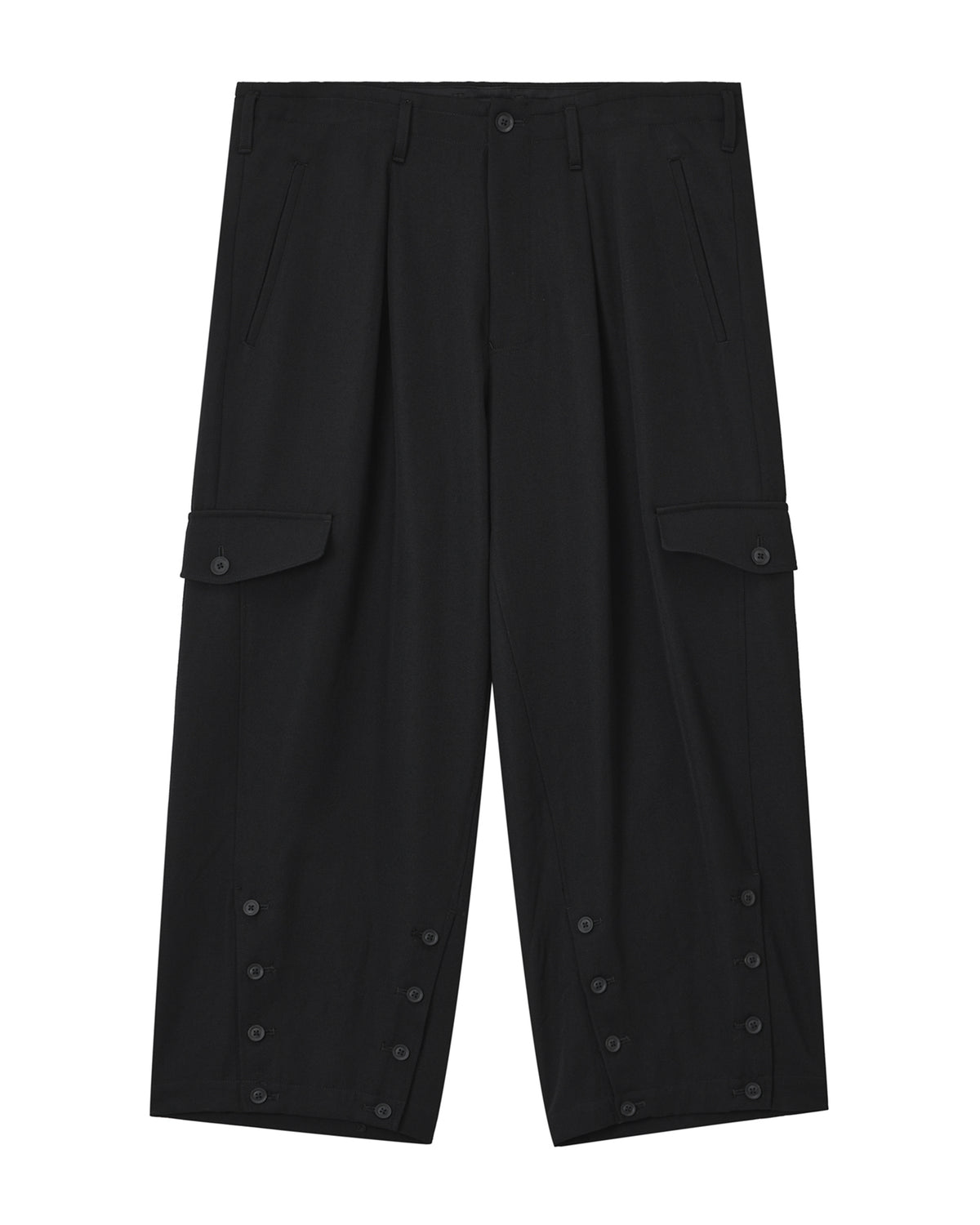 Buttoned cargo pants