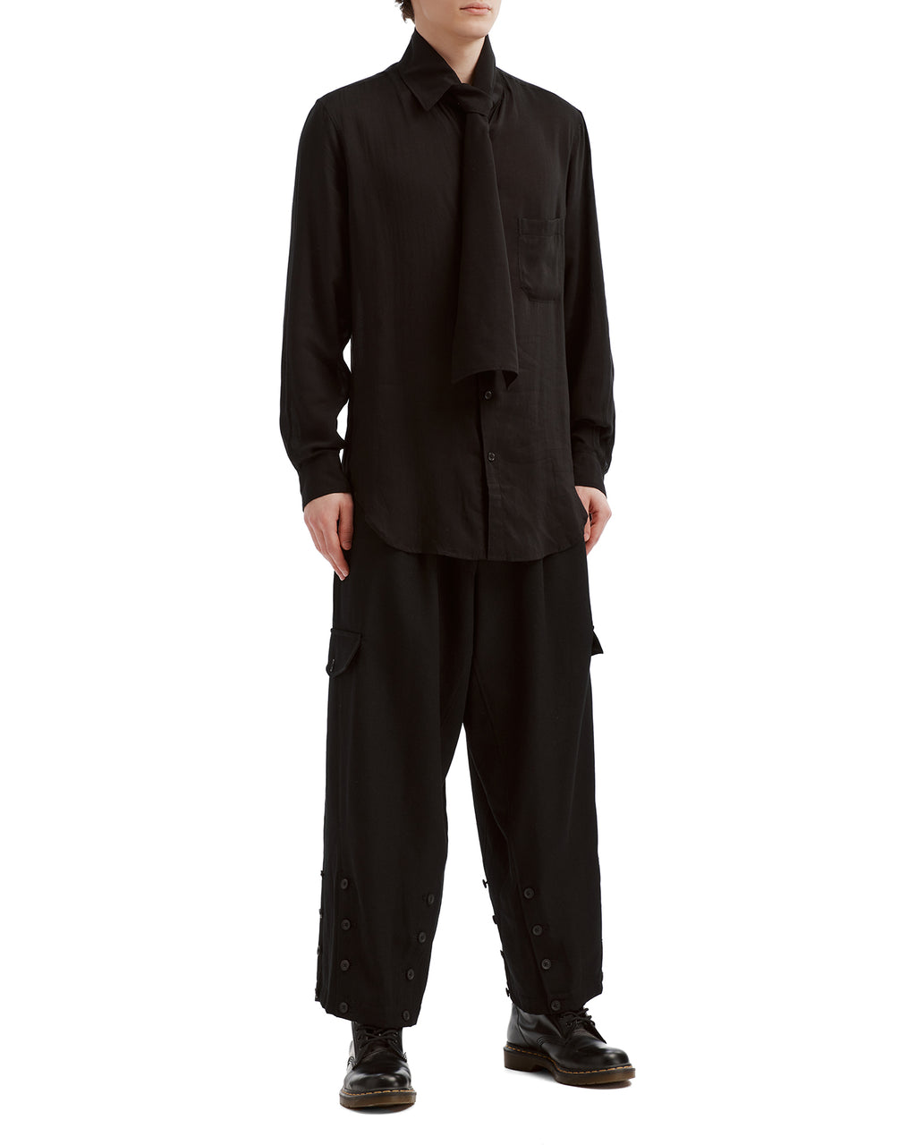 Buttoned cargo pants