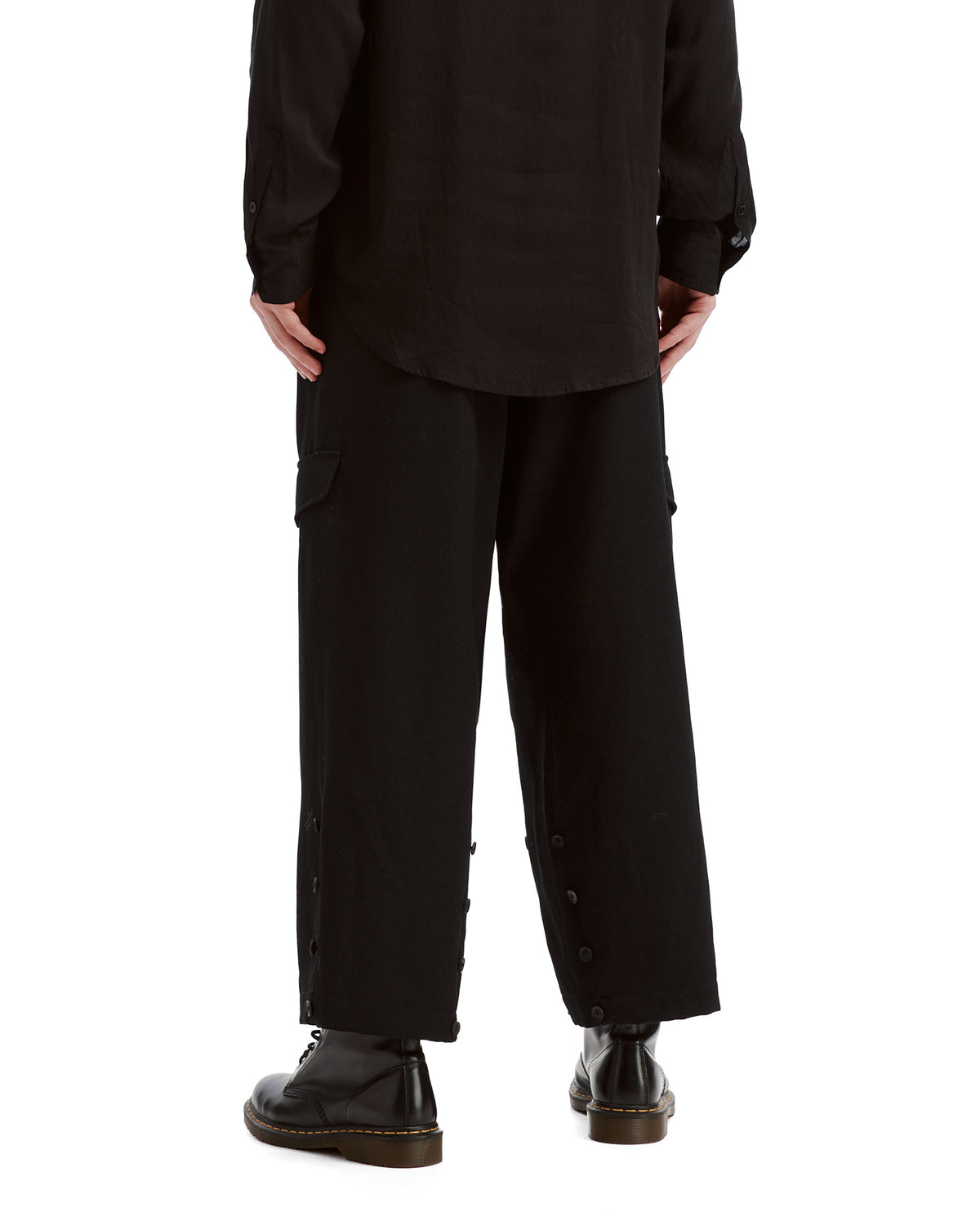 Buttoned cargo pants