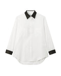 Contrast-collar shirt
