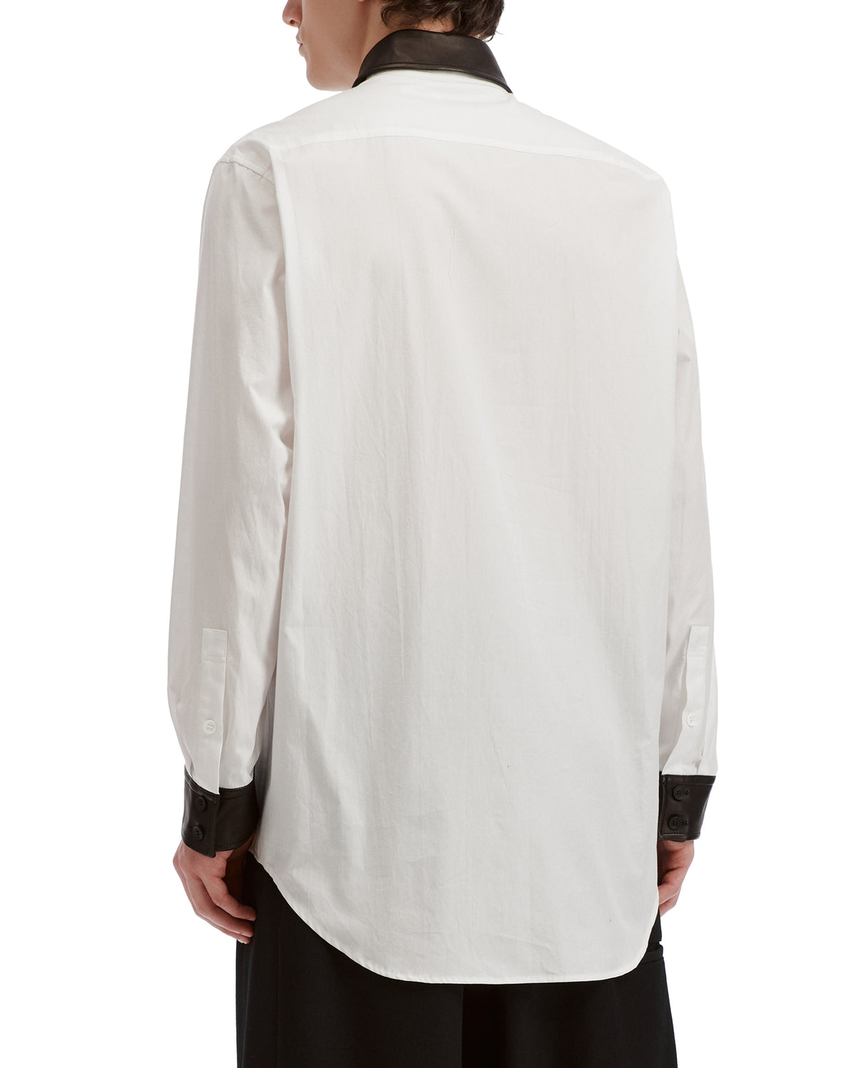 Contrast-collar shirt
