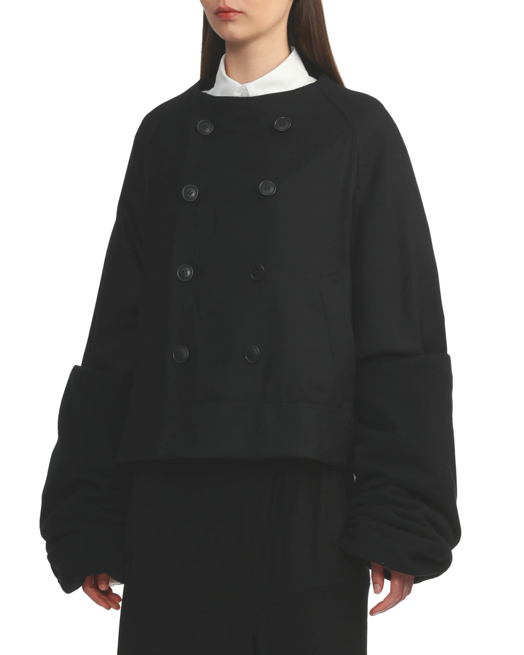 Double breasted ribbon jacket