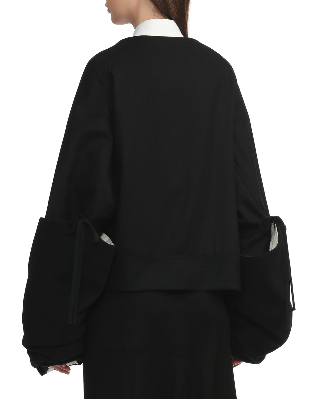 Double breasted ribbon jacket