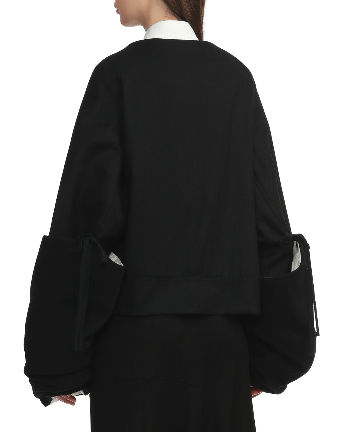 Double breasted ribbon jacket