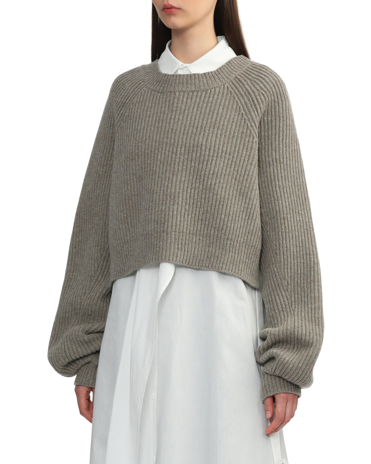 Supreme backless cropped knit top