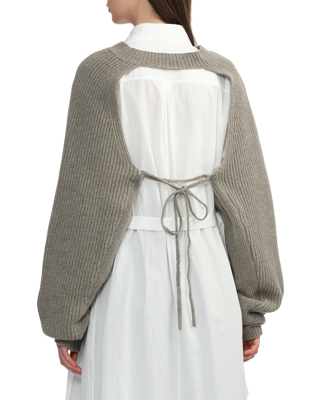Supreme backless cropped knit top