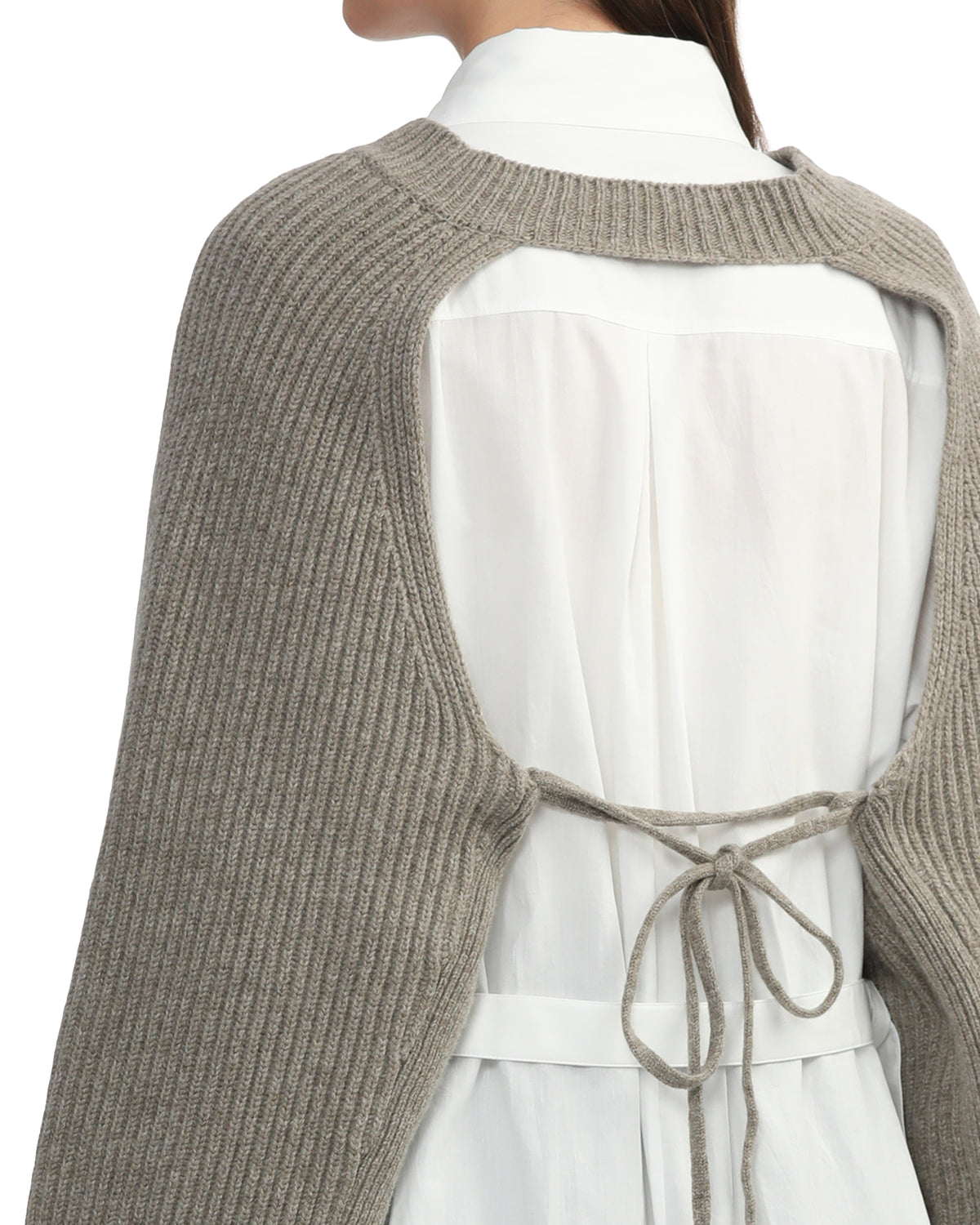 Supreme backless cropped knit top