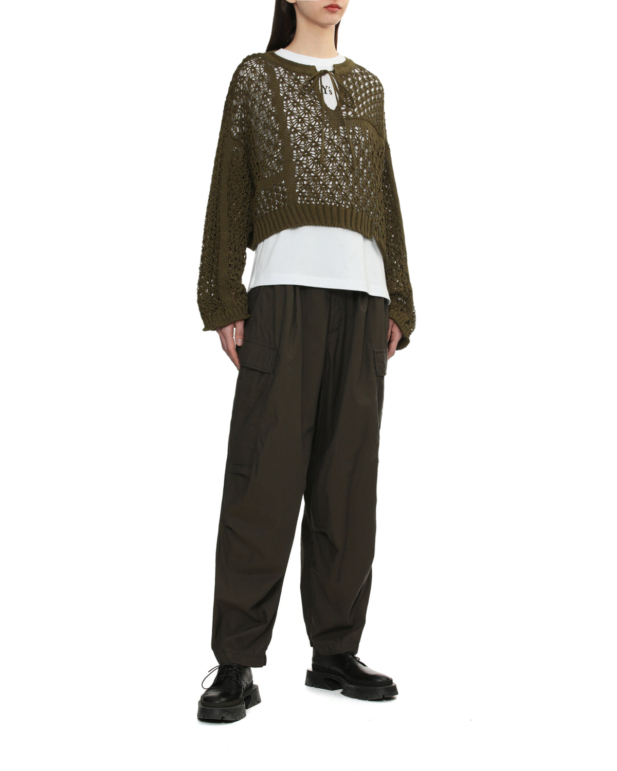 Crochet knit sweater