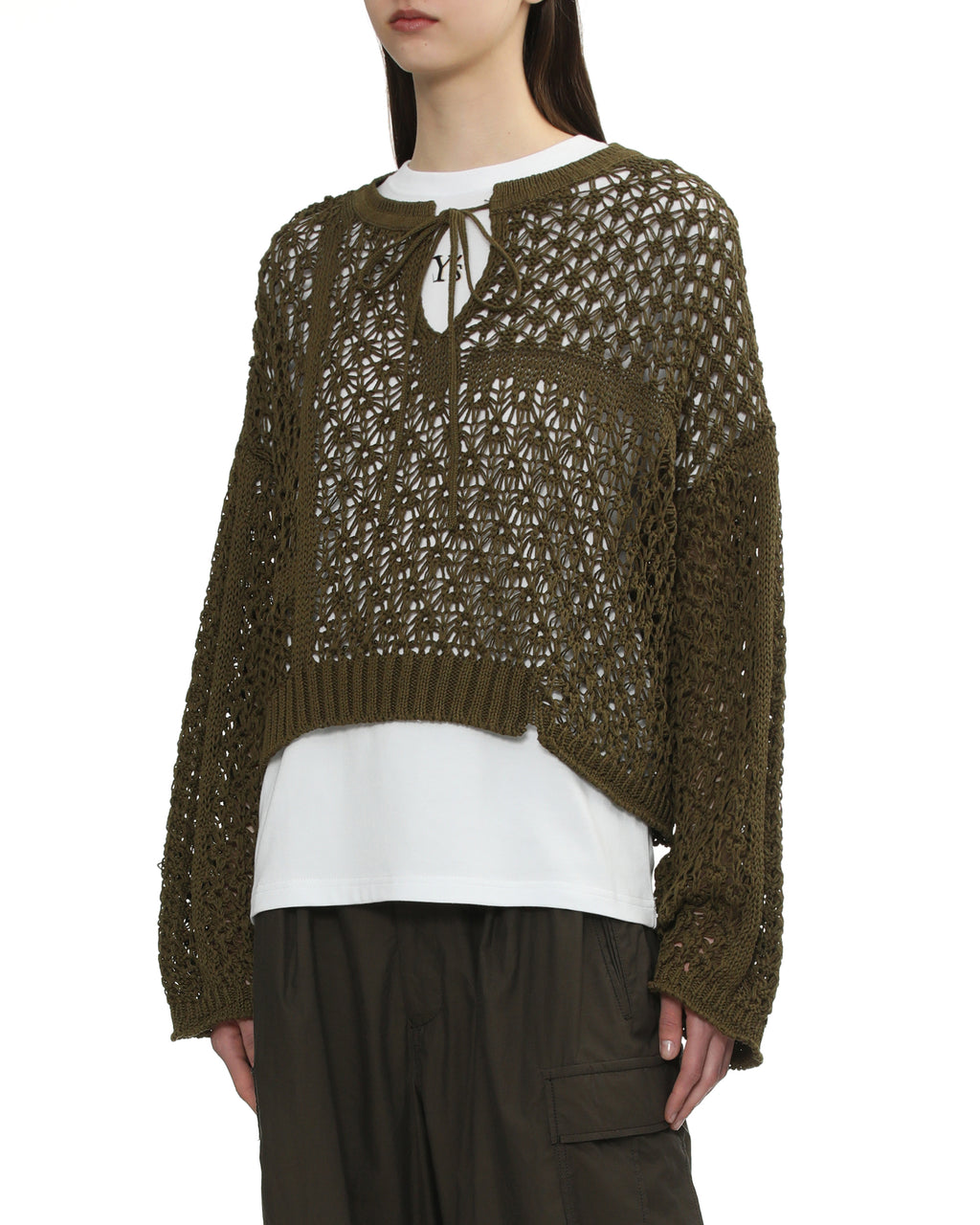 Crochet knit sweater