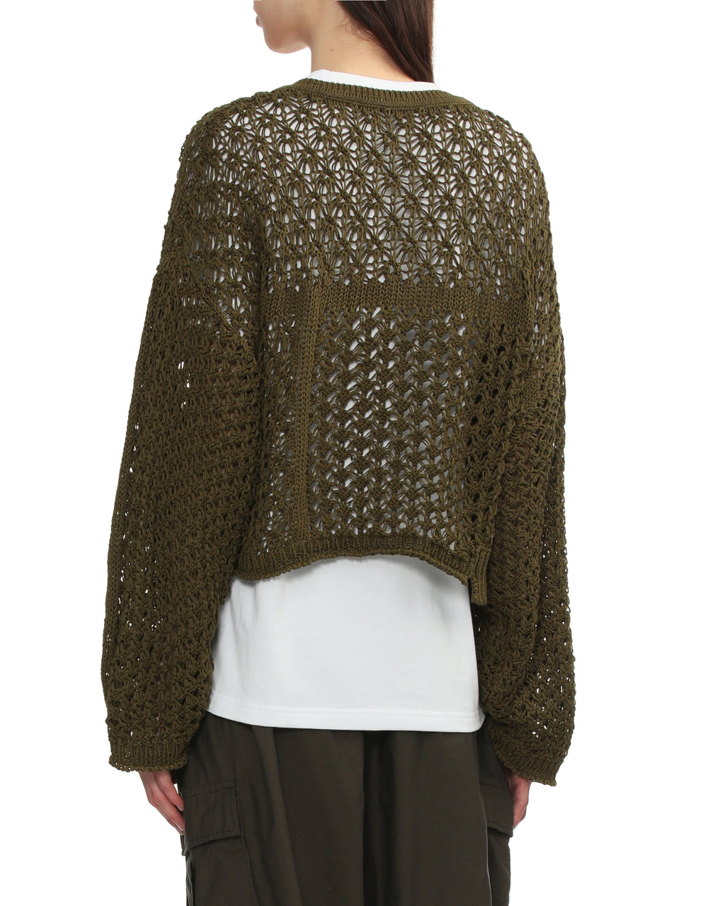 Crochet knit sweater
