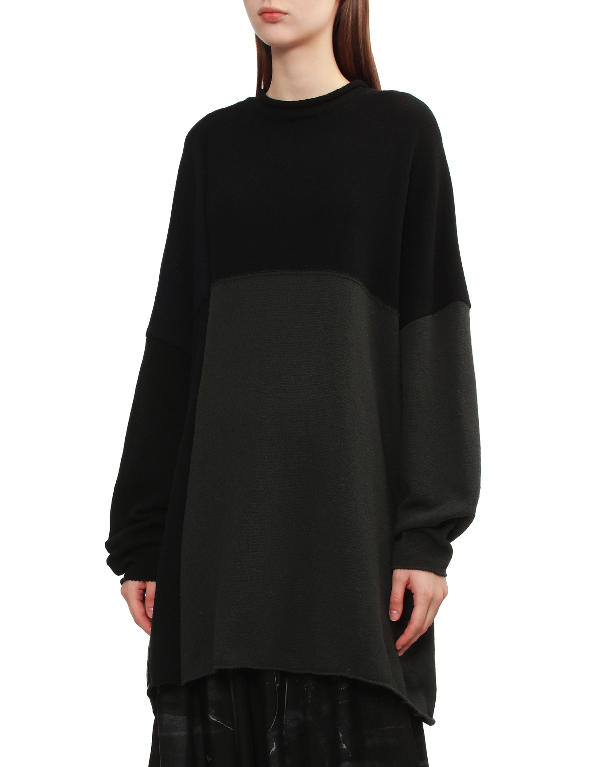 Panelled sweater