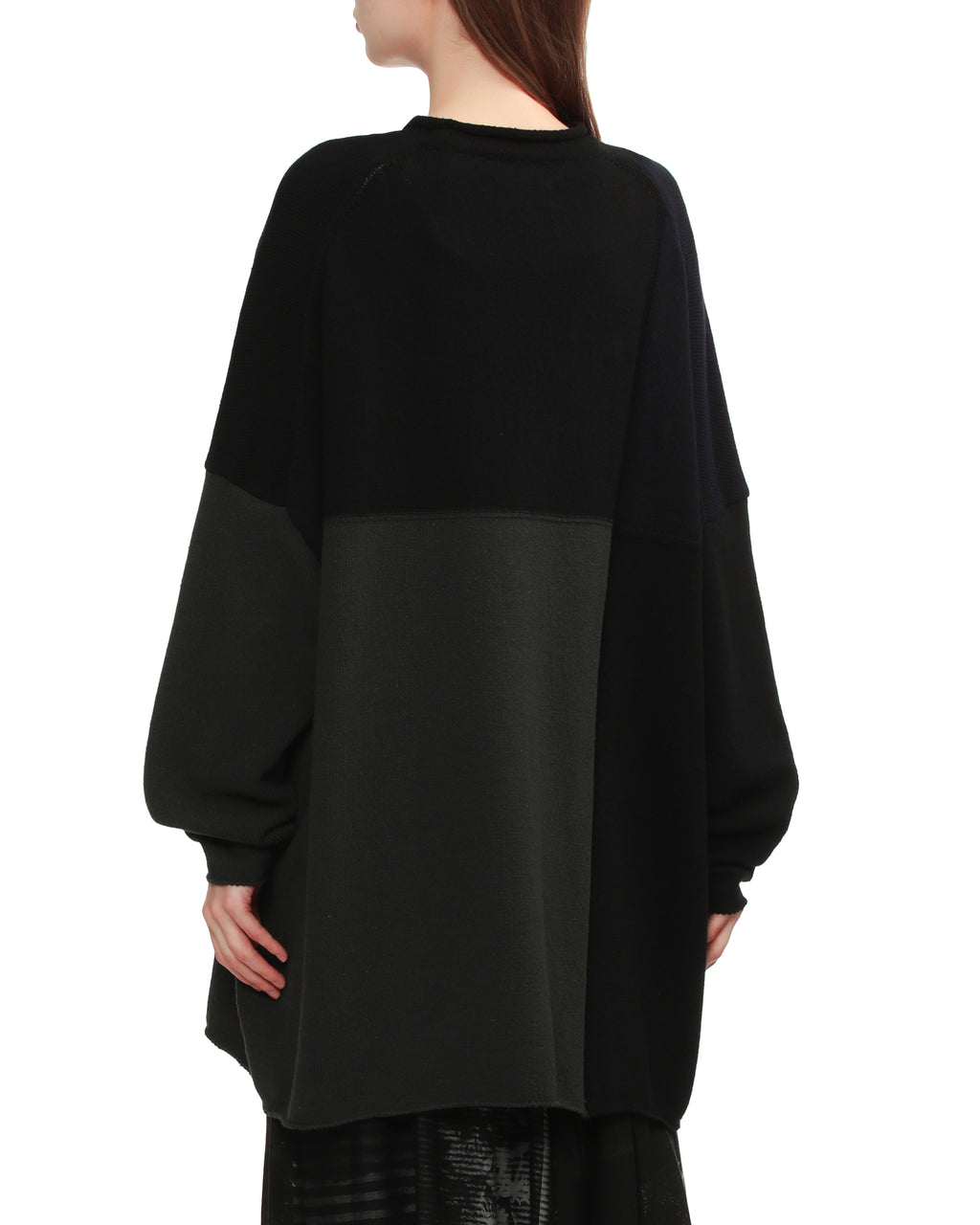 Panelled sweater