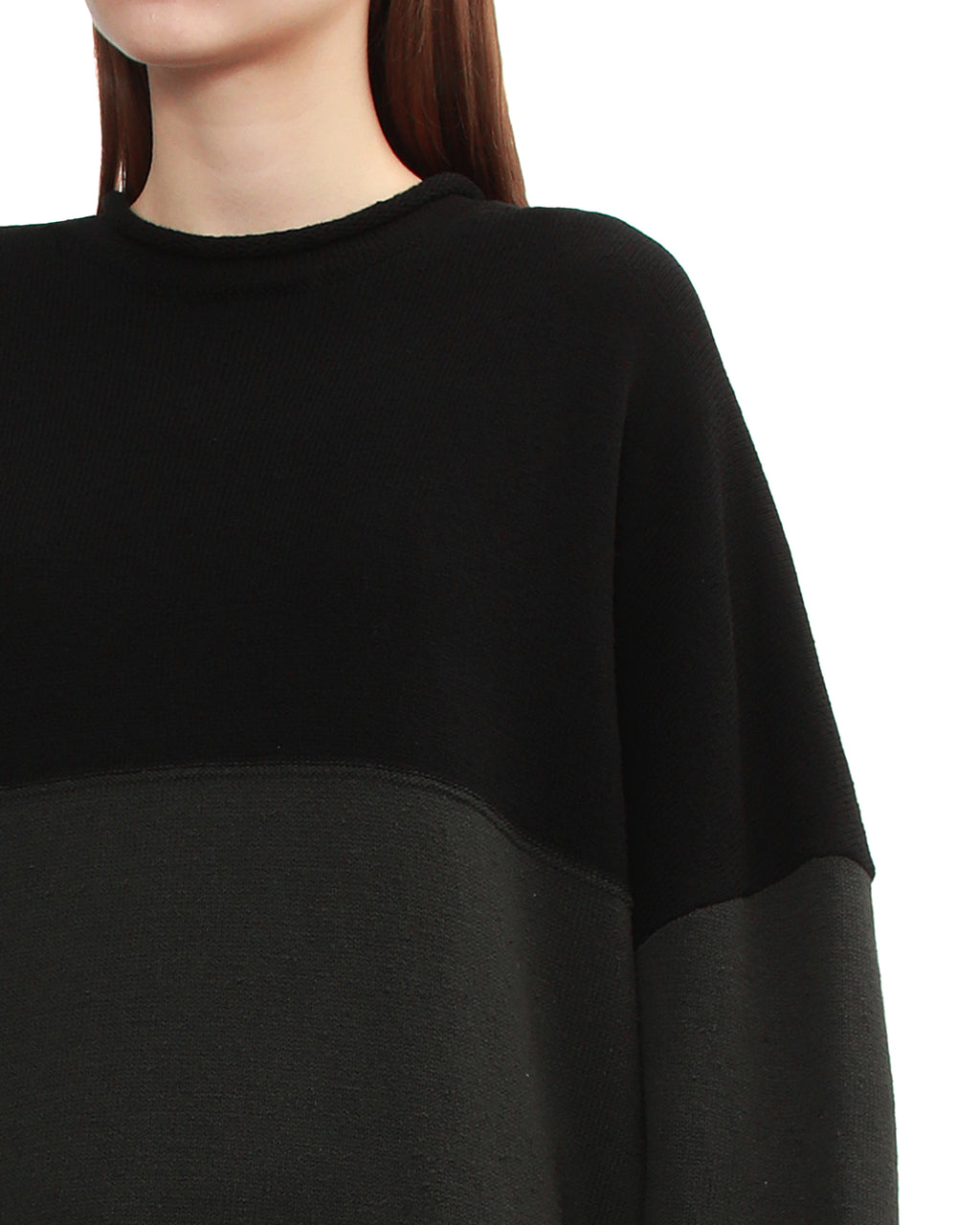 Panelled sweater