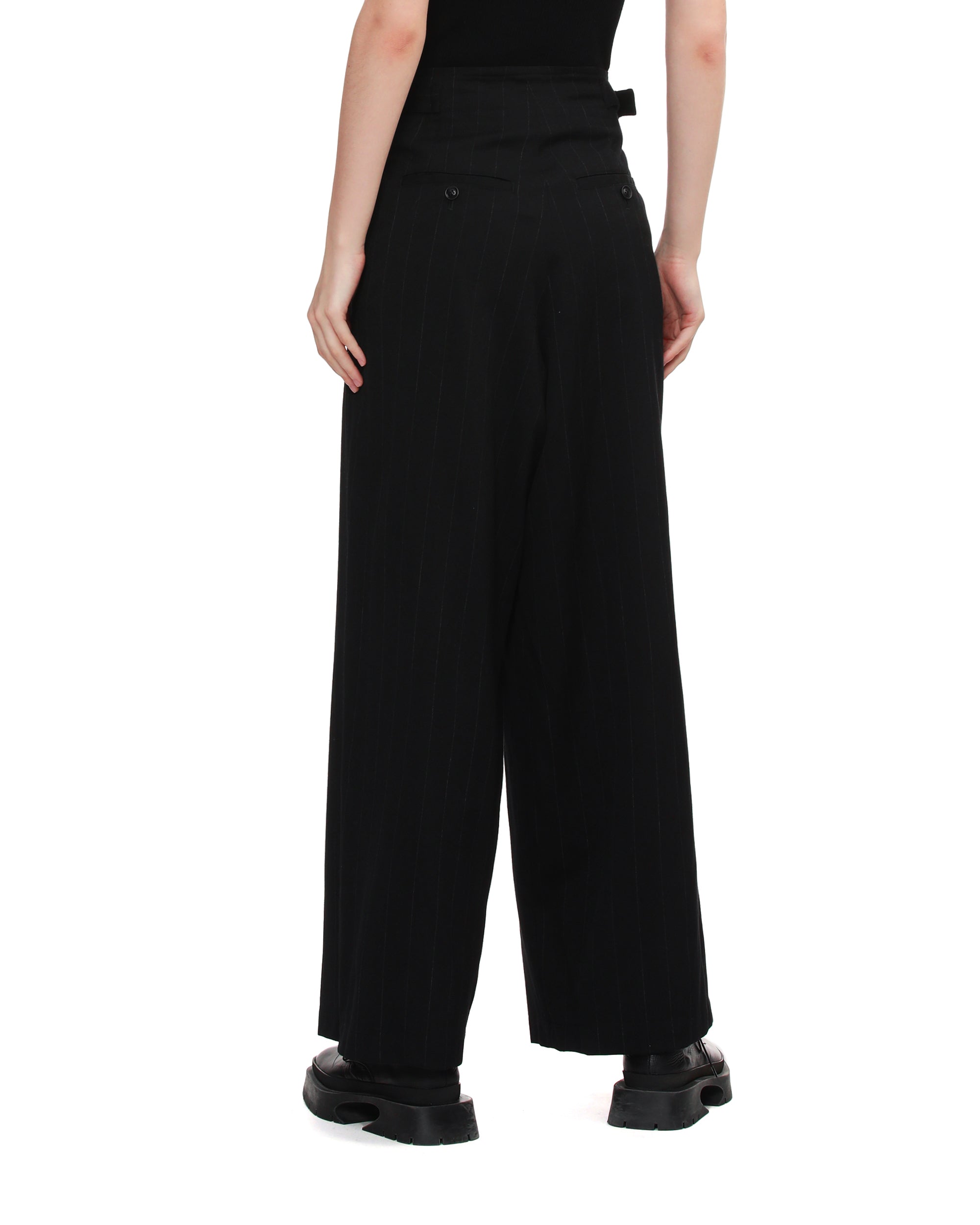 Striped wide pants