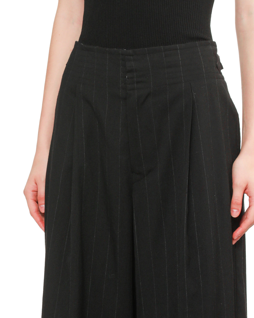 Striped wide pants