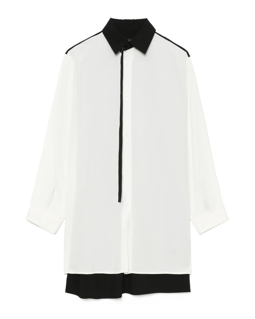 Layered rayon shirt
