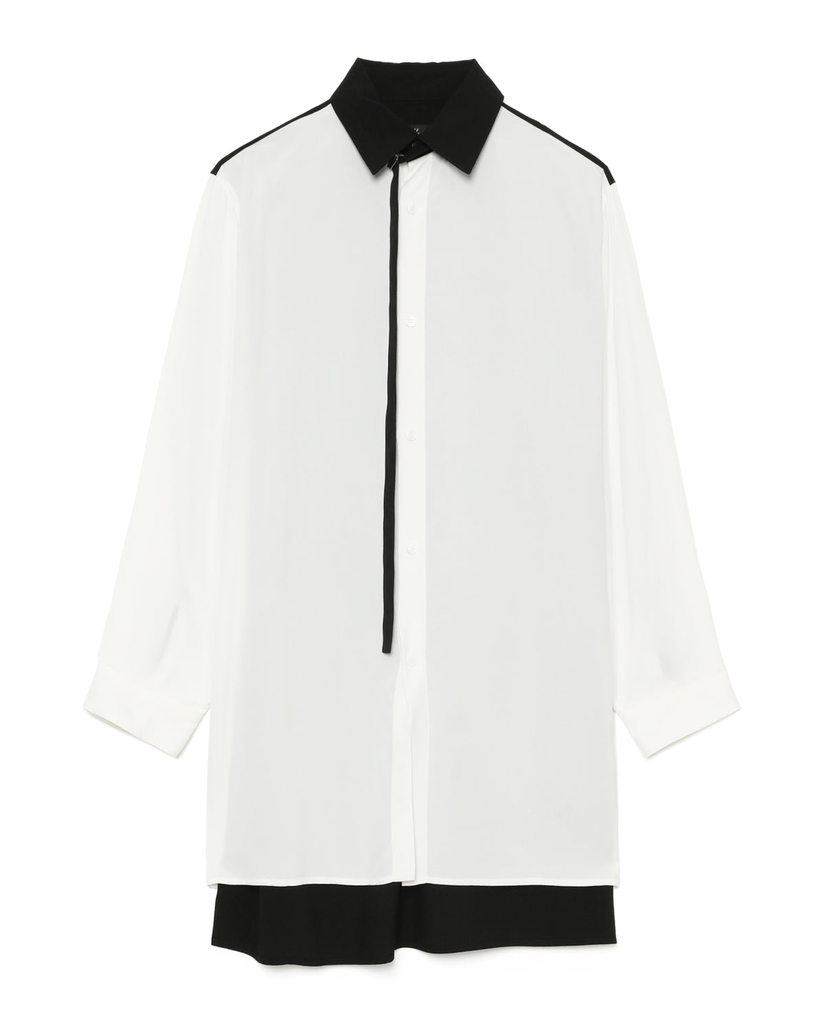 Layered rayon shirt